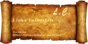 Lipka Celesztin névjegykártya